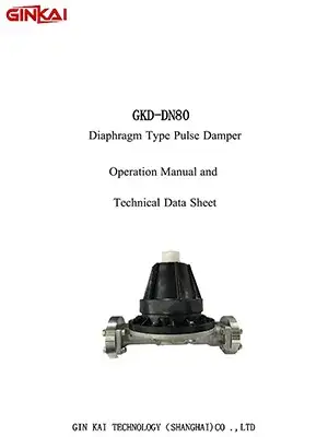 Manual y ficha técnica del amortiguador de pulsaciones GKD-DN80