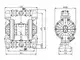 Bomba neumática de diafragma de aluminio con contención secundaria de 1½”