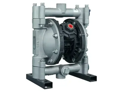 Bomba neumática de doble diafragma de acero inoxidable de 3/4”