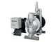 Bomba eléctrica de doble diafragma de acero inoxidable de 3”