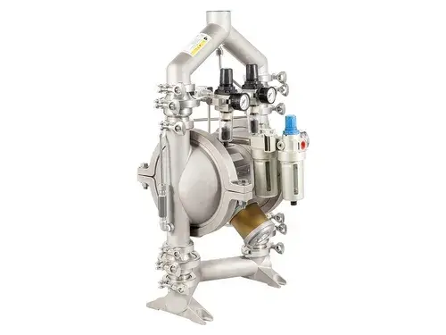 Bomba neumática de diafragma de acero inoxidable para polvo de 2”